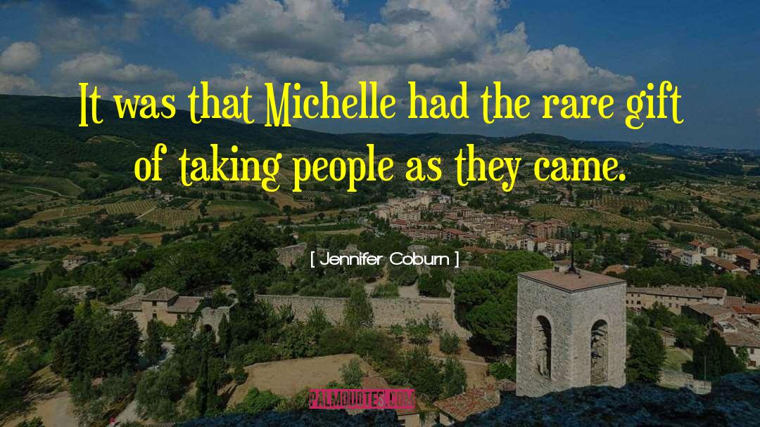 Michelle Oleary quotes by Jennifer Coburn