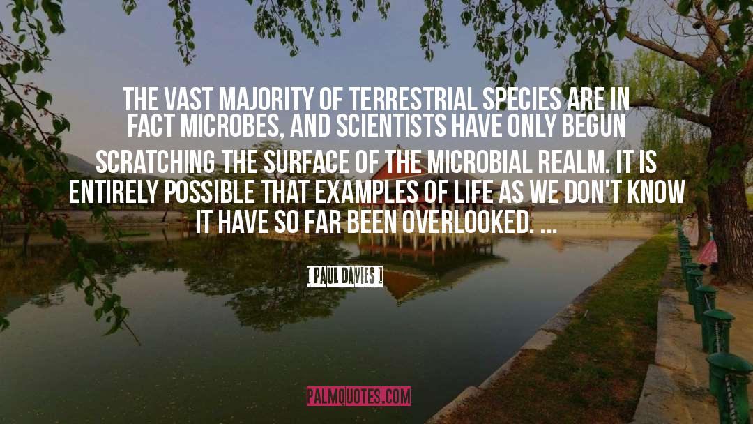 Microbes quotes by Paul Davies