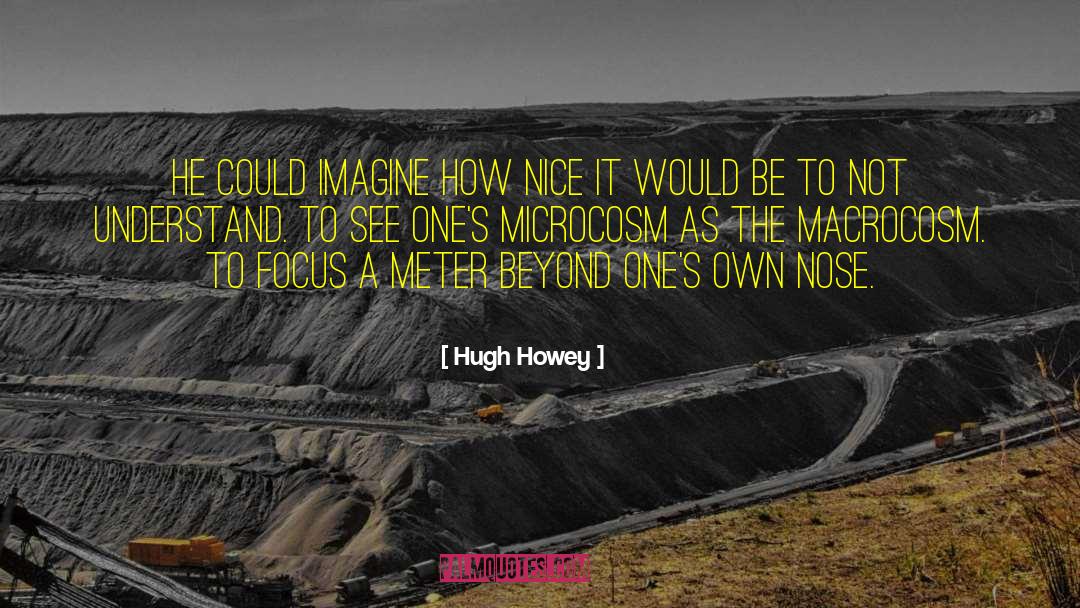 Microcosm quotes by Hugh Howey