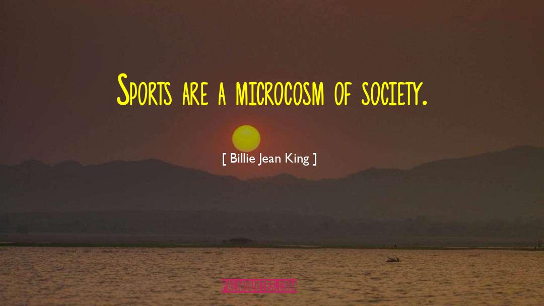 Microcosm quotes by Billie Jean King