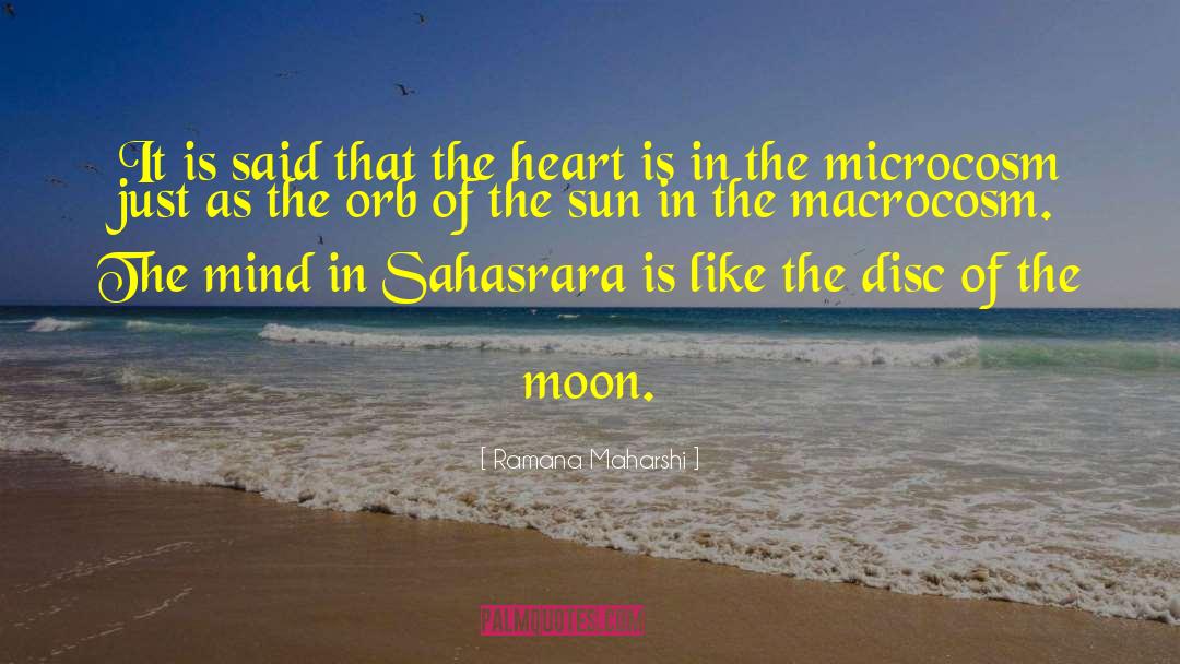 Microcosm quotes by Ramana Maharshi