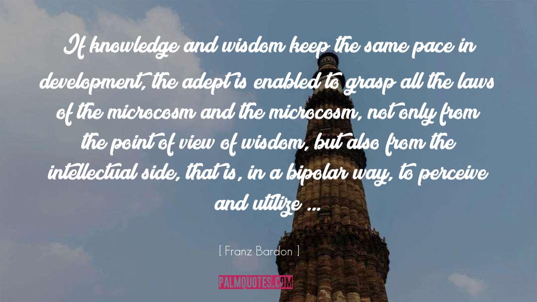 Microcosm quotes by Franz Bardon