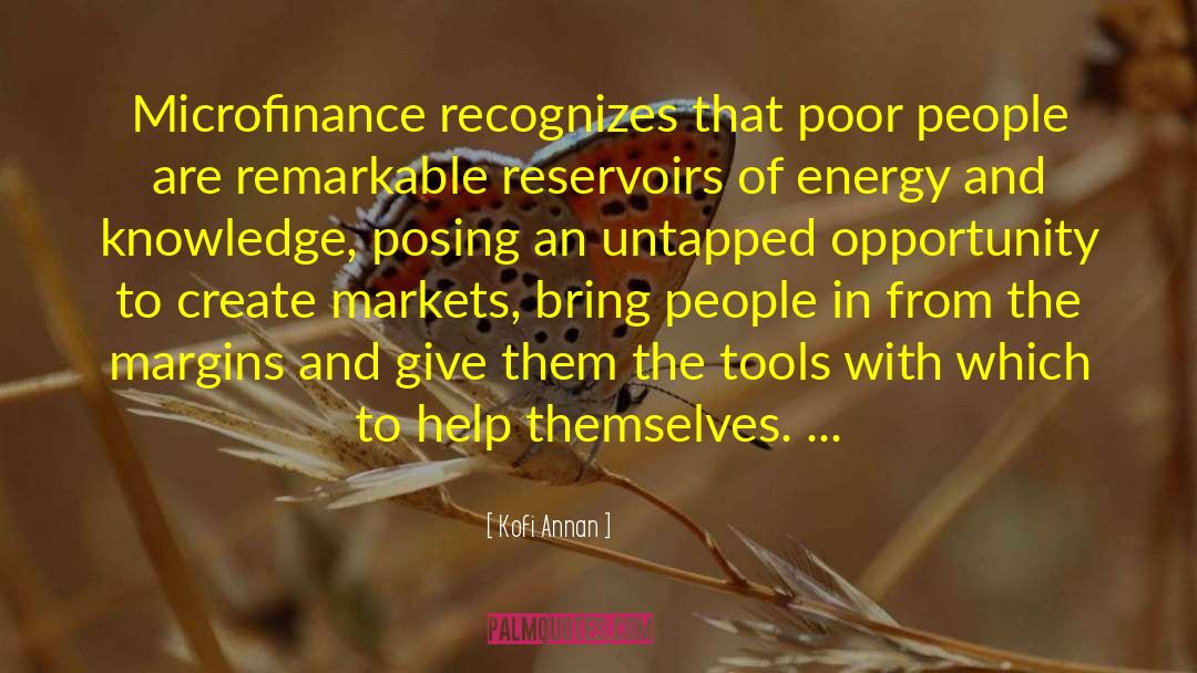 Microfinance quotes by Kofi Annan