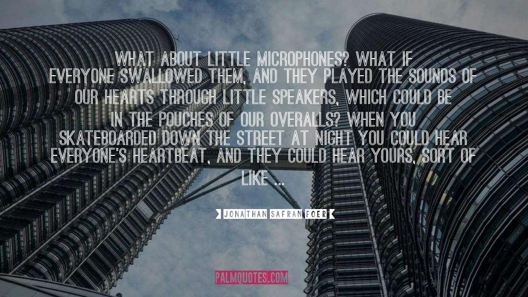 Microphones quotes by Jonathan Safran Foer