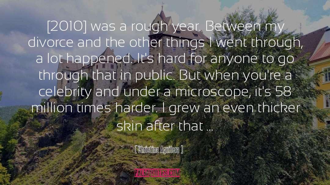 Microscope quotes by Christina Aguilera