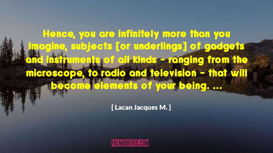 Microscope quotes by Lacan Jacques M.