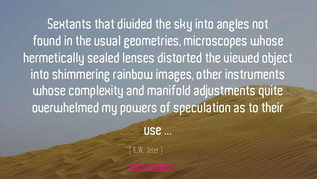 Microscopes quotes by K.W. Jeter