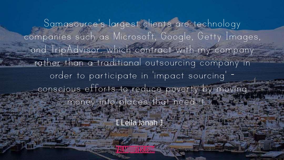 Microsoft quotes by Leila Janah