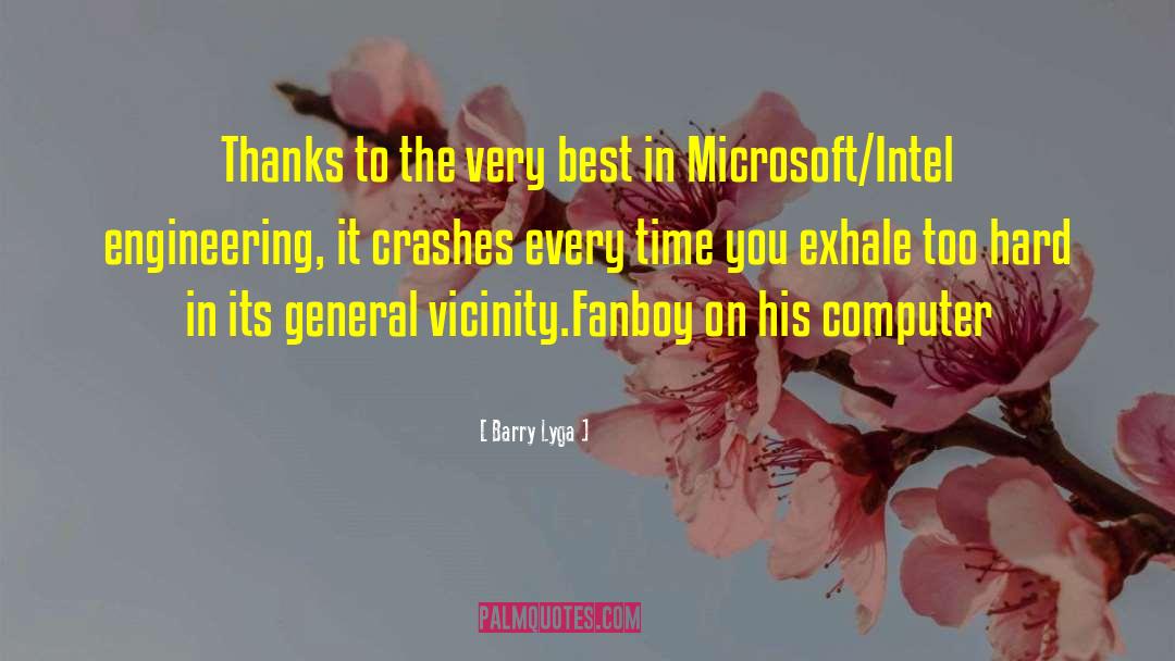 Microsoft quotes by Barry Lyga