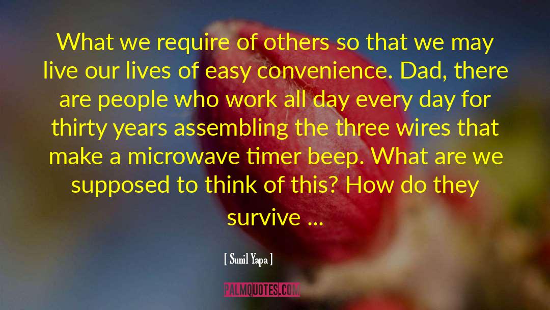 Microwave quotes by Sunil Yapa
