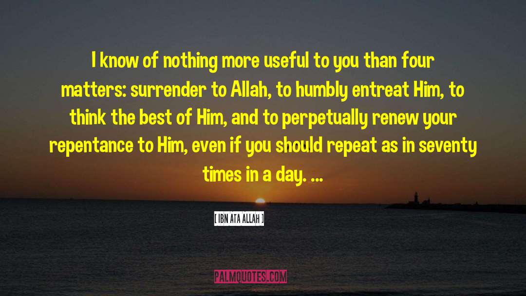 Mid Morning Matters Best quotes by Ibn Ata Allah