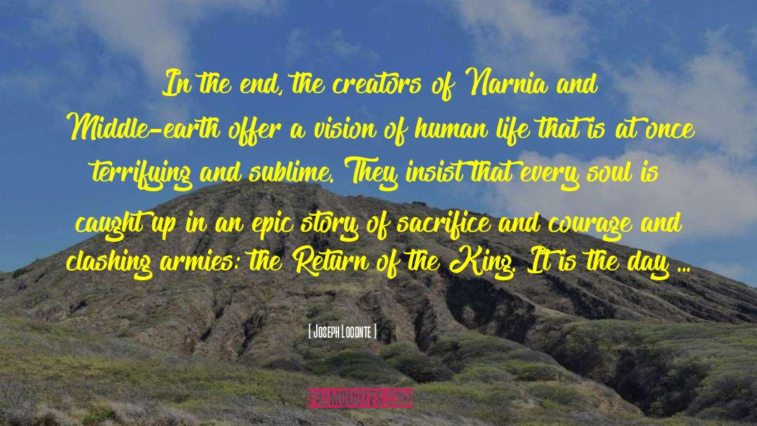 Middle Earth quotes by Joseph Loconte