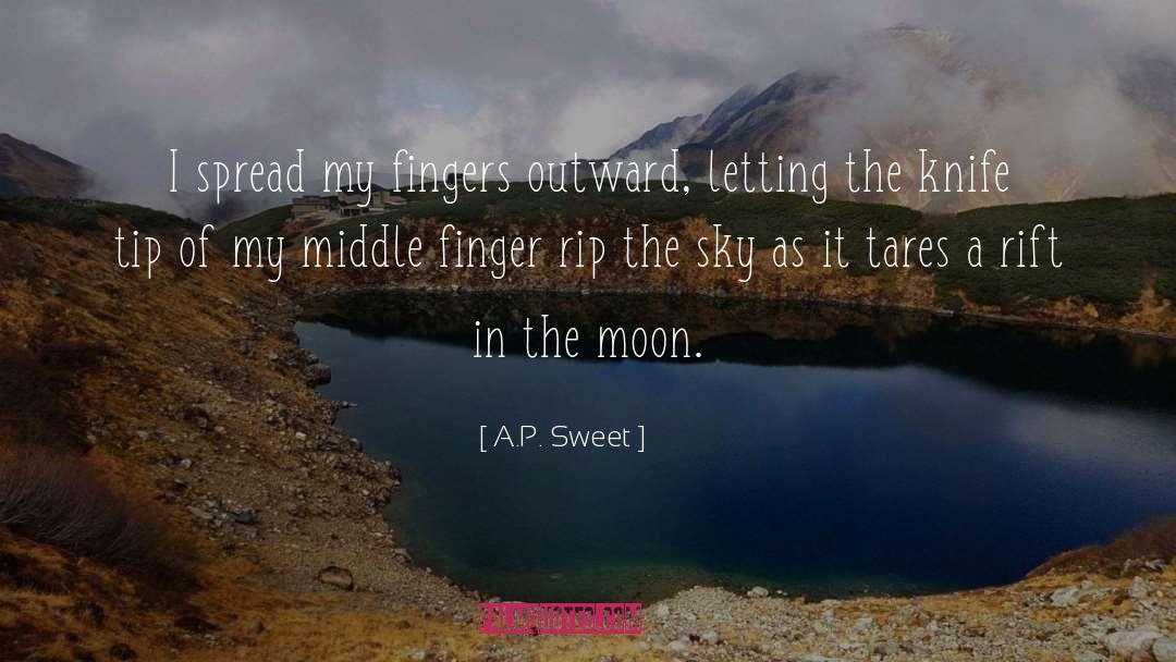 Middle Finger quotes by A.P. Sweet