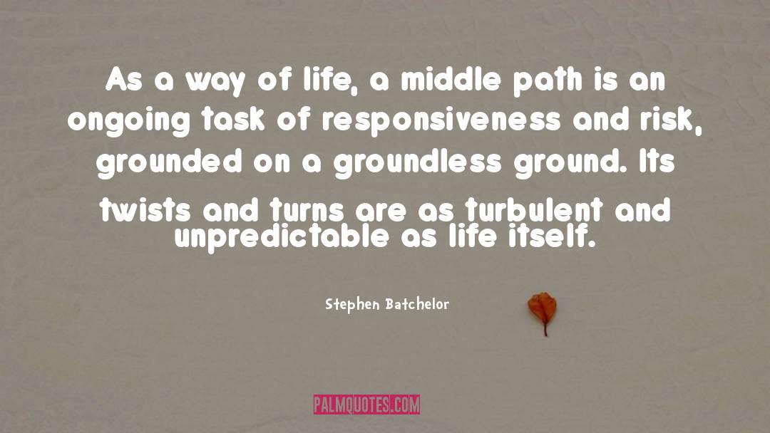Middle Path quotes by Stephen Batchelor