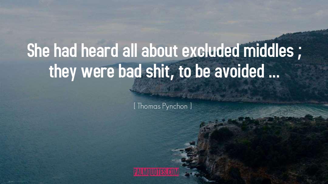 Middles quotes by Thomas Pynchon