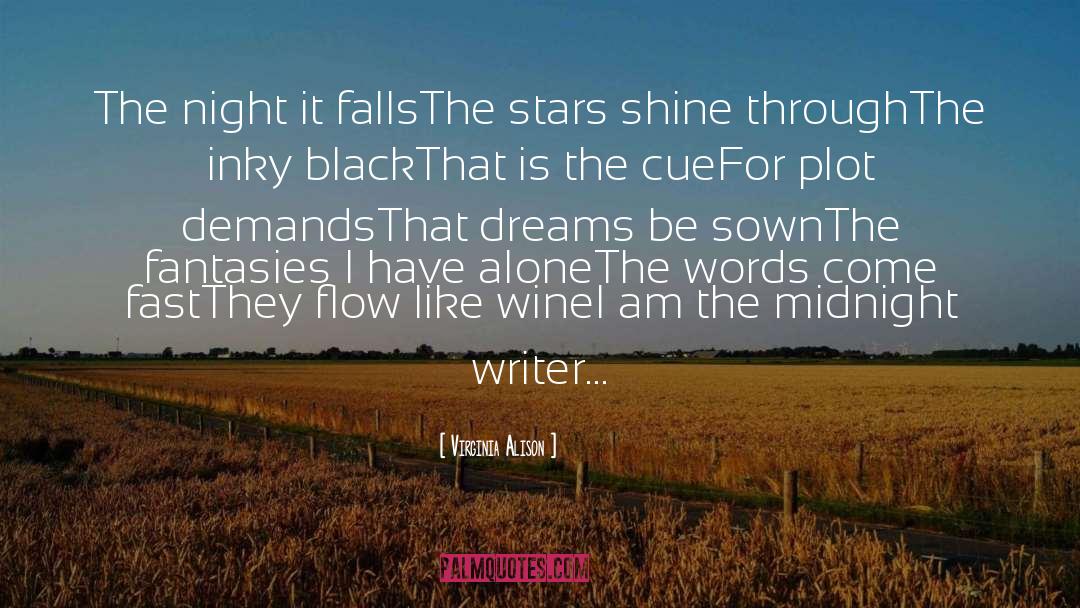 Midnight Writer quotes by Virginia Alison
