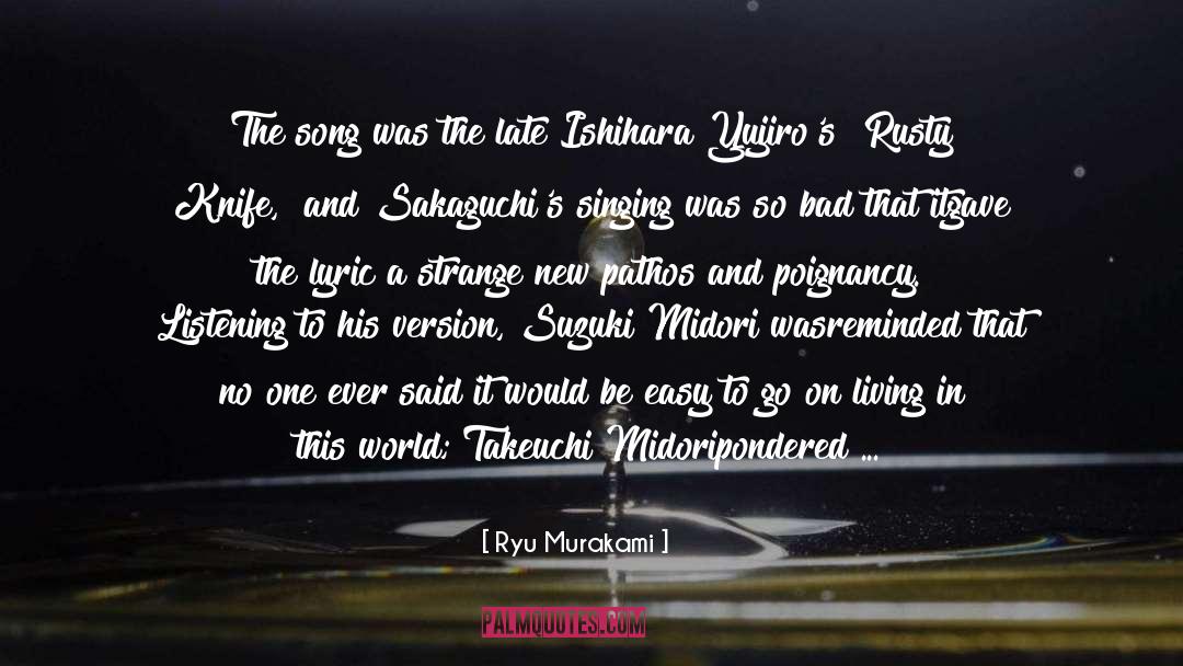 Midori quotes by Ryu Murakami