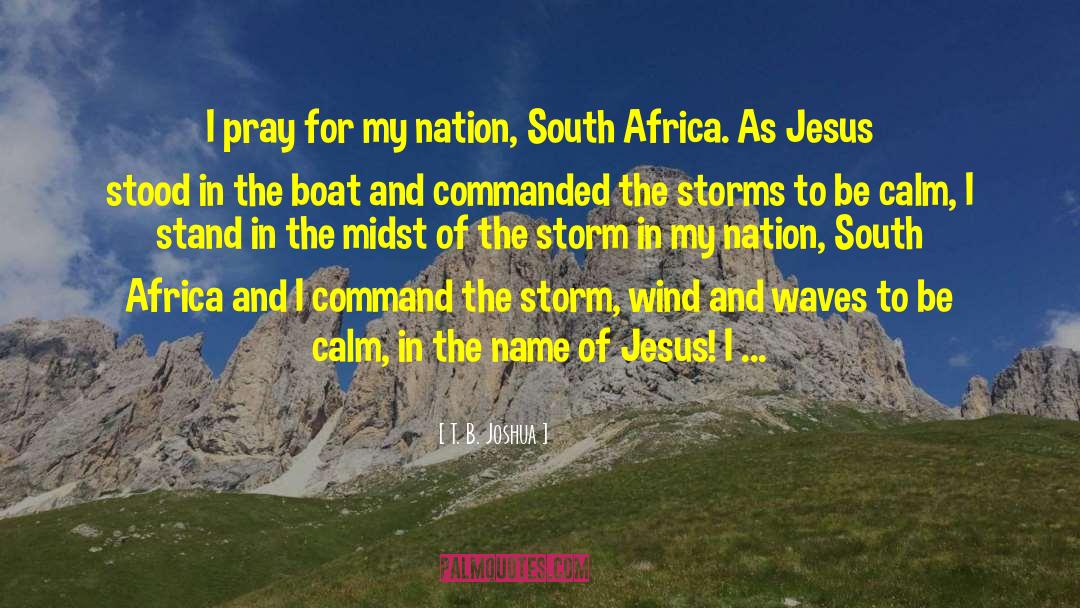 Midst Of The Storm quotes by T. B. Joshua