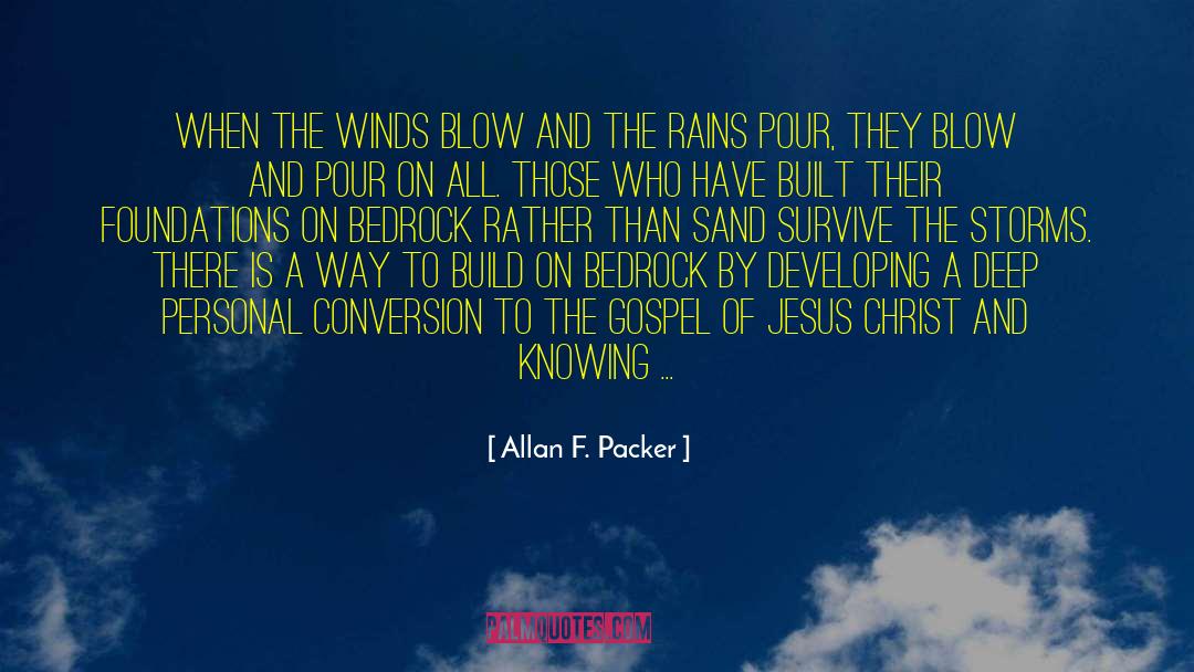 Midst Of The Storm quotes by Allan F. Packer