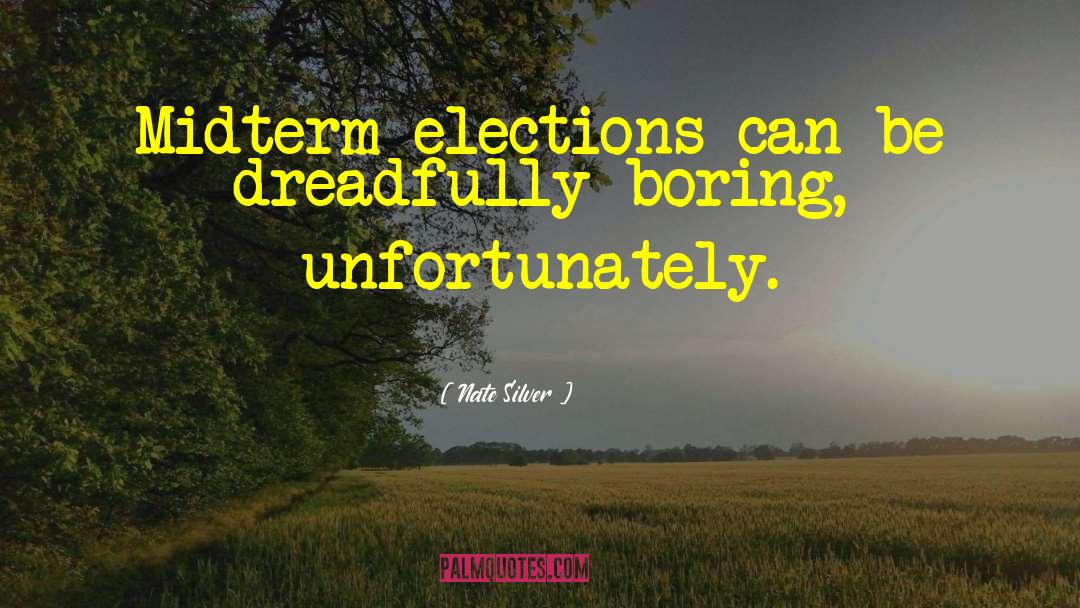Midterms quotes by Nate Silver
