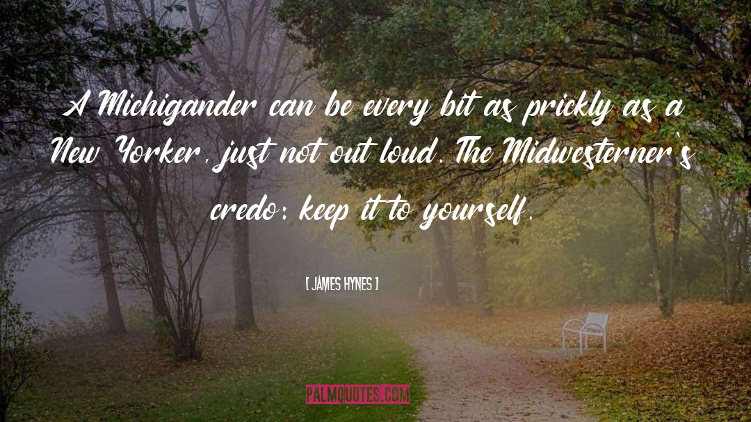 Midwesterners quotes by James Hynes