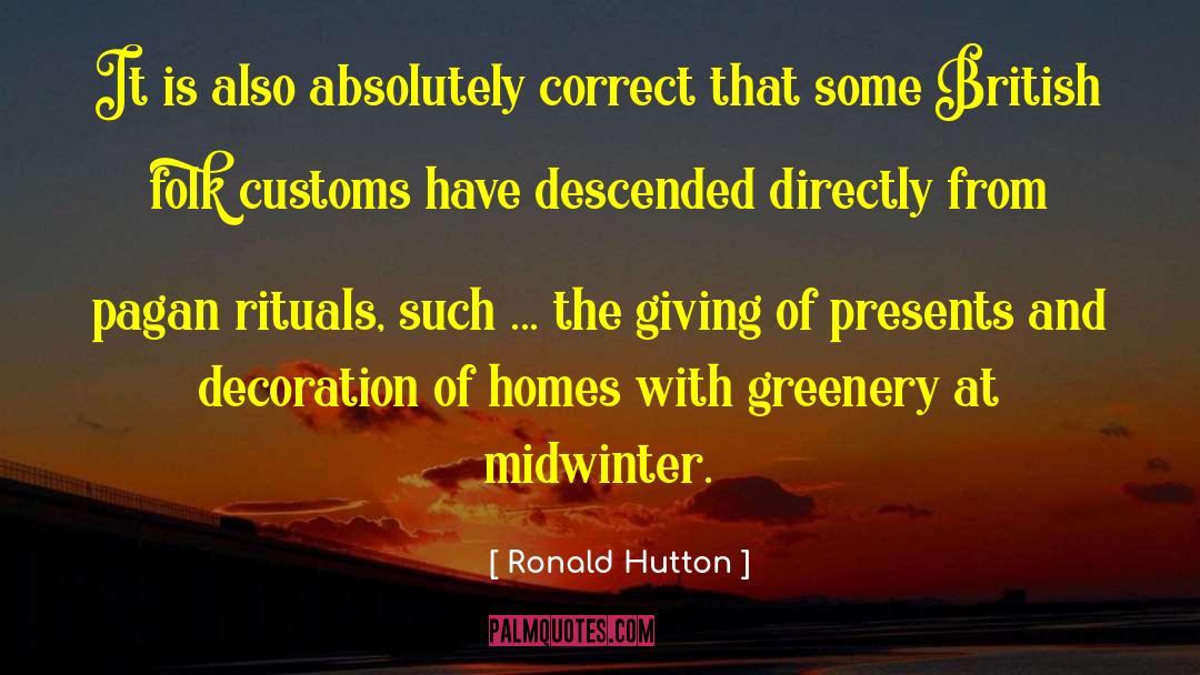 Midwinter quotes by Ronald Hutton