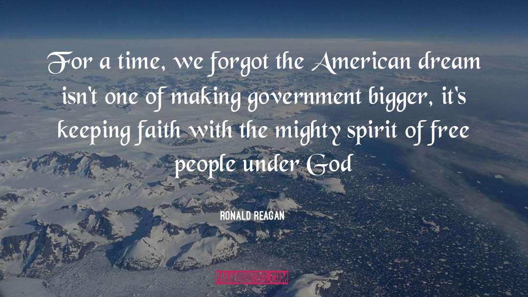 Mighty quotes by Ronald Reagan