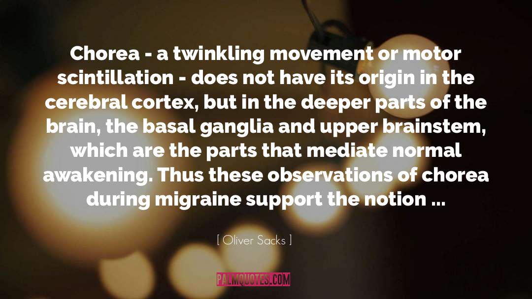 Migraine quotes by Oliver Sacks