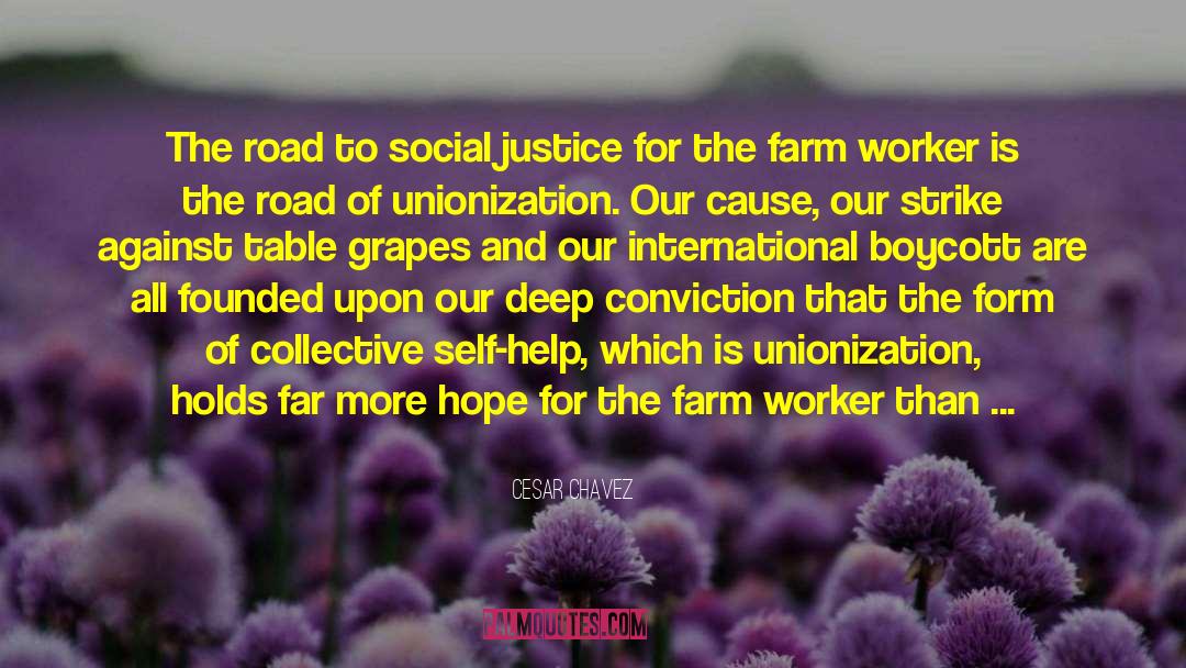 Migrant Farm Worker quotes by Cesar Chavez