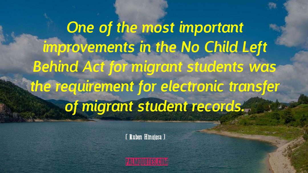 Migrants quotes by Ruben Hinojosa