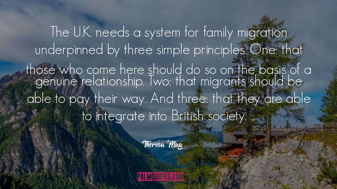 Migration quotes by Theresa May