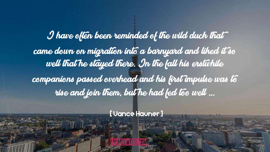 Migration quotes by Vance Havner