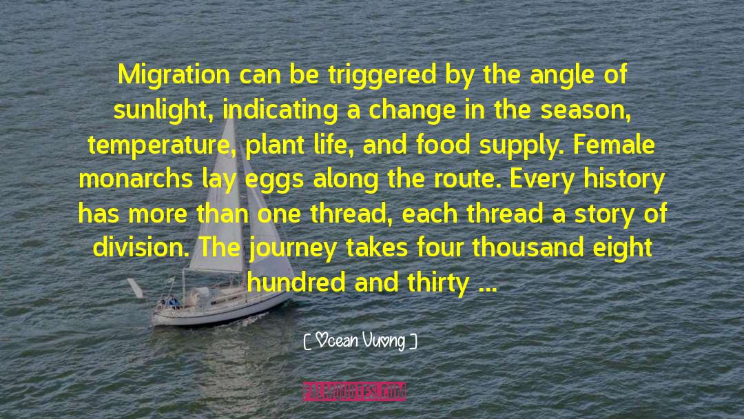 Migration quotes by Ocean Vuong