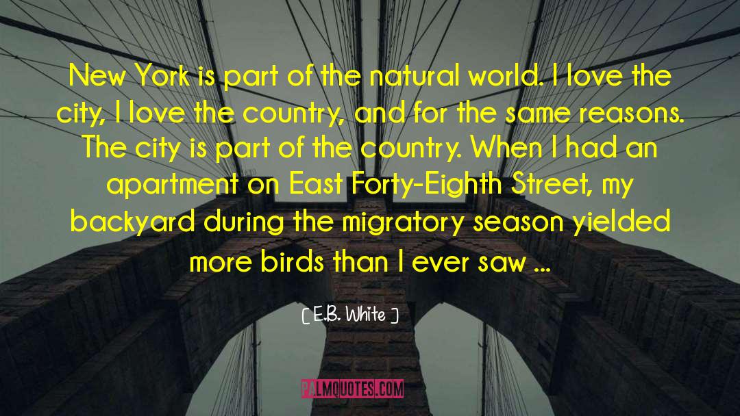 Migratory Birds Conservation quotes by E.B. White