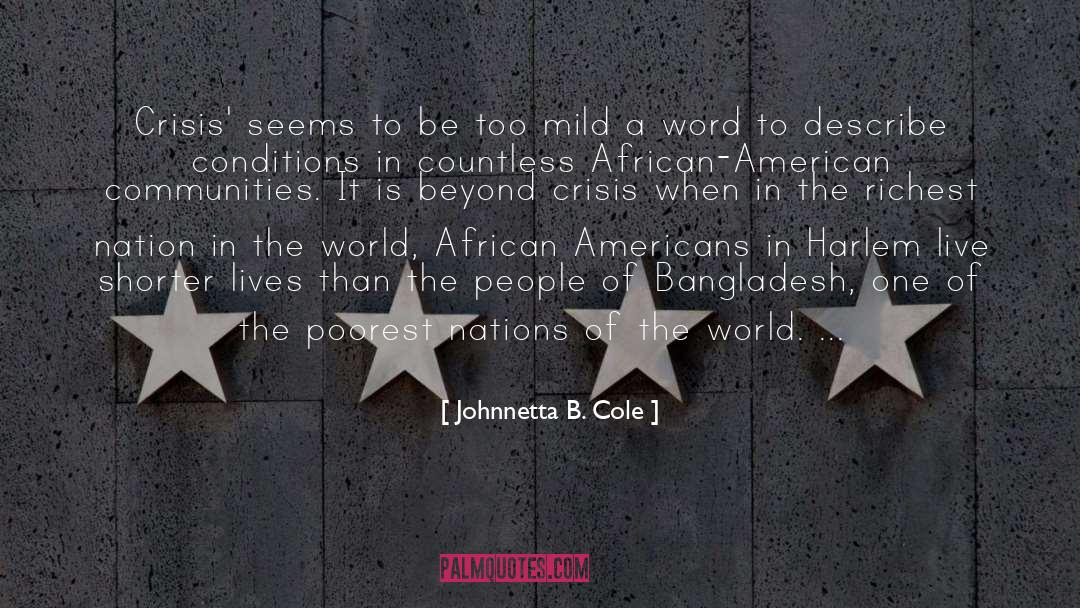 Mild quotes by Johnnetta B. Cole