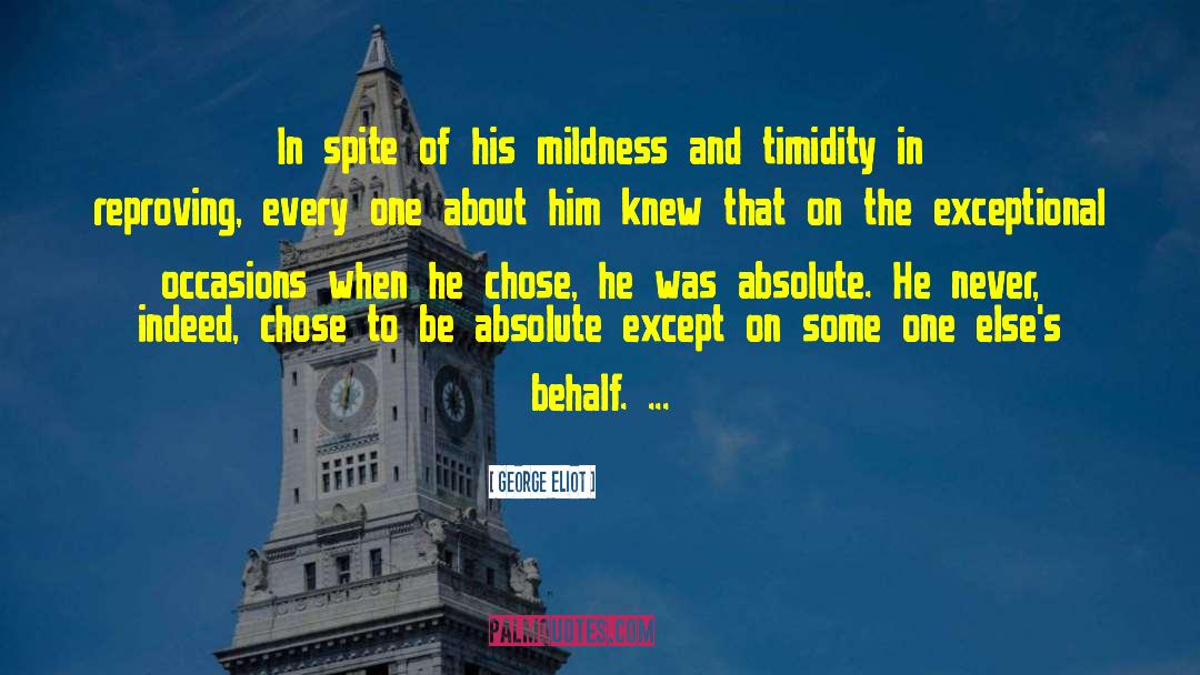 Mildness quotes by George Eliot