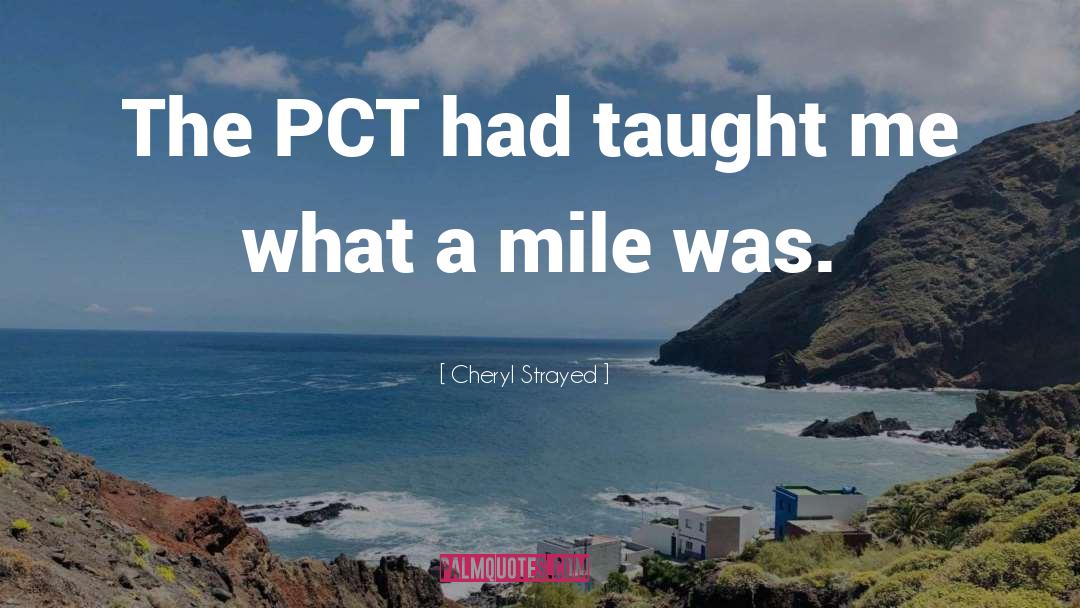 Mile quotes by Cheryl Strayed