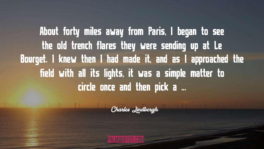 Miles Away quotes by Charles Lindbergh