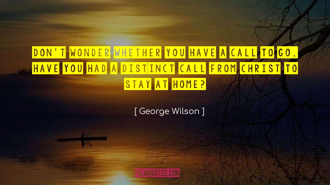 Miles To Go quotes by George Wilson