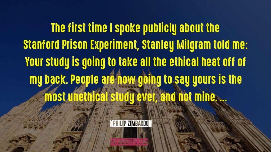 Milgram quotes by Philip Zimbardo