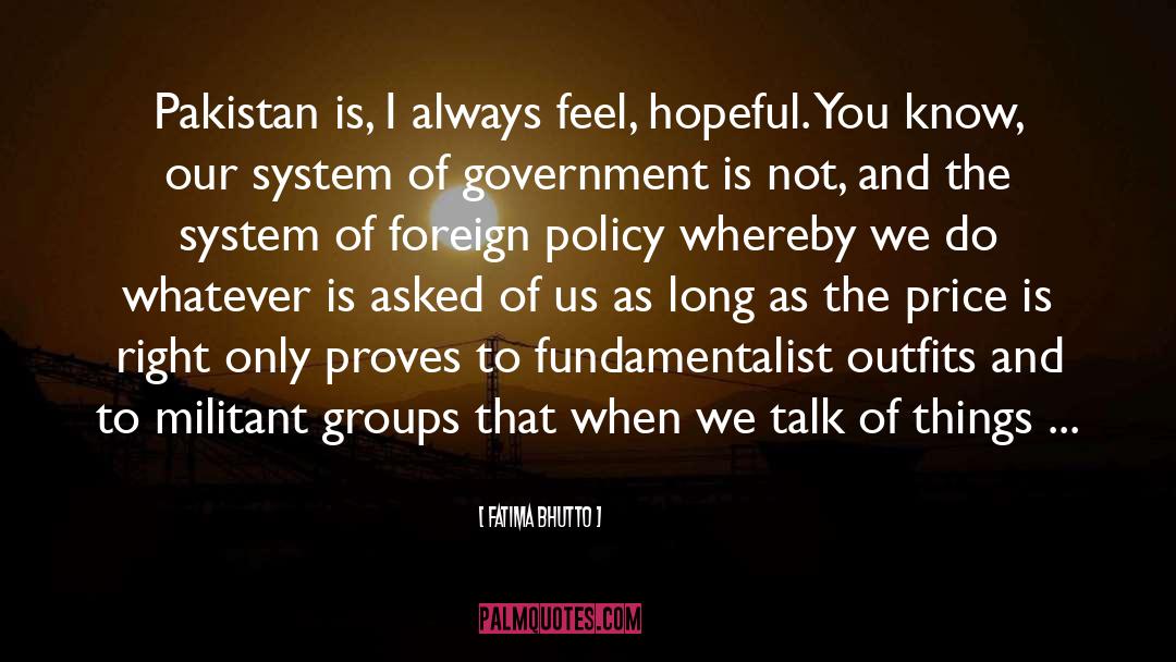 Militant quotes by Fatima Bhutto