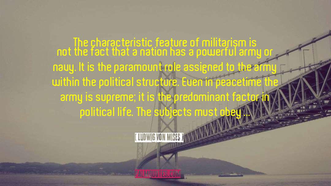 Militarism quotes by Ludwig Von Mises