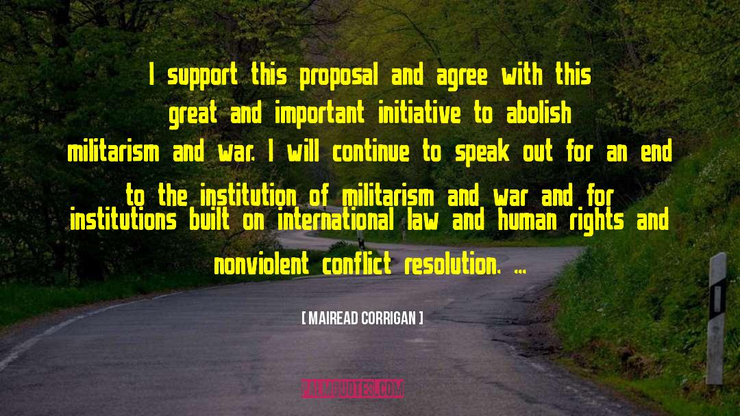 Militarism quotes by Mairead Corrigan