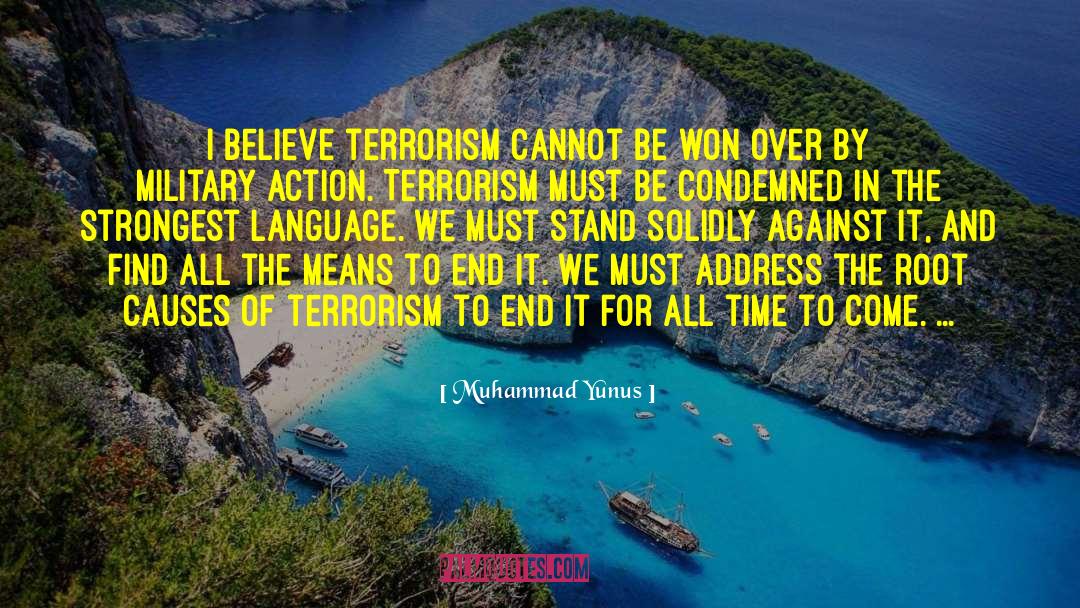 Military Action quotes by Muhammad Yunus