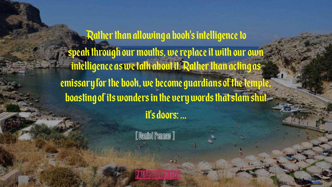 Military Intelligence quotes by Daniel Pennac