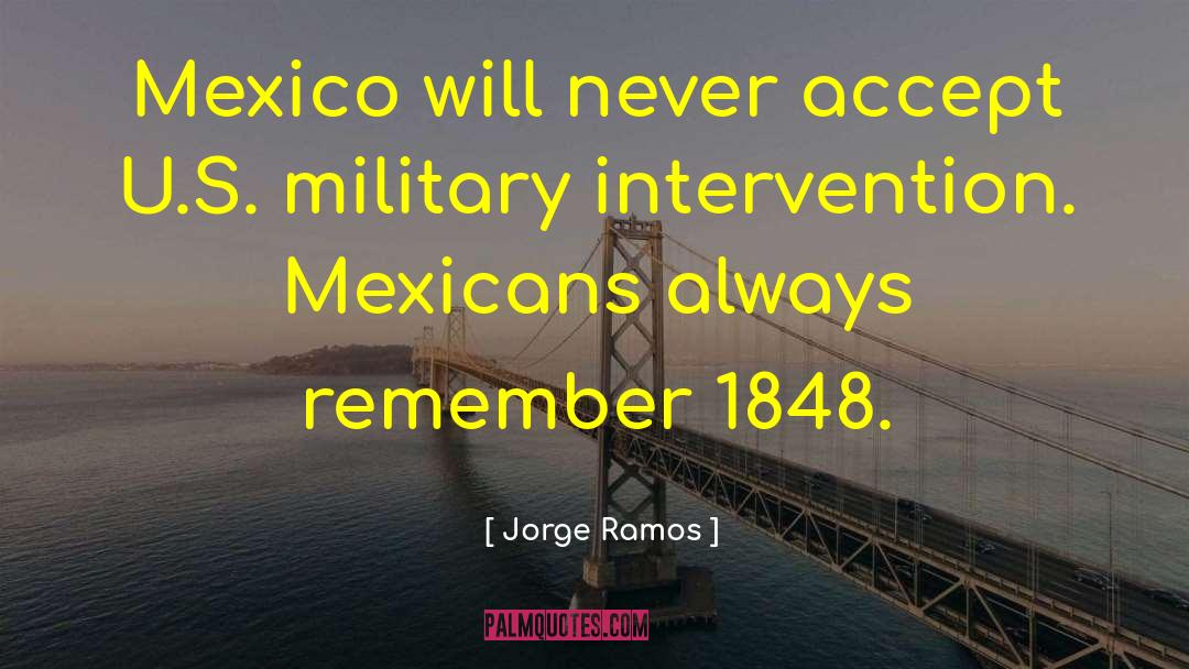 Military Intervention quotes by Jorge Ramos
