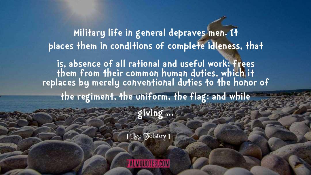 Military Life quotes by Leo Tolstoy