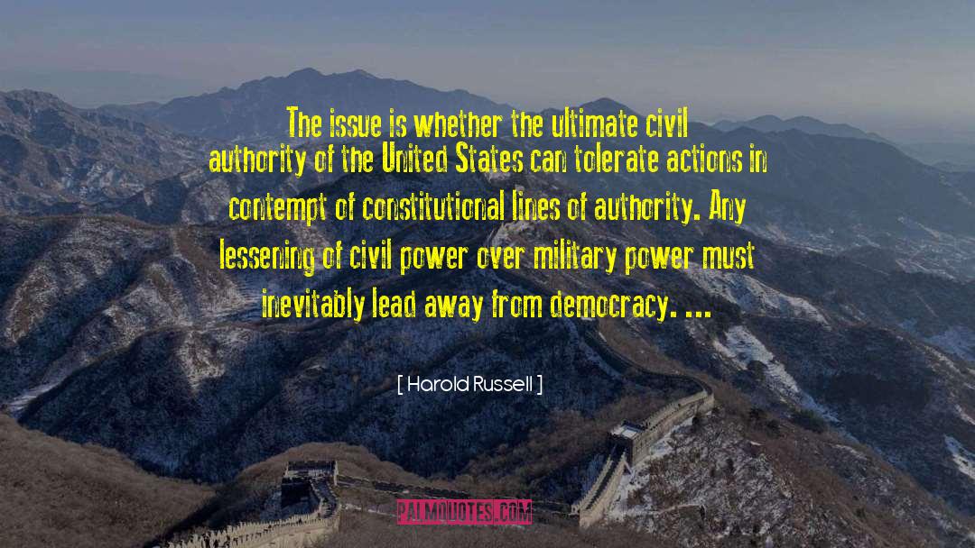 Military Power quotes by Harold Russell