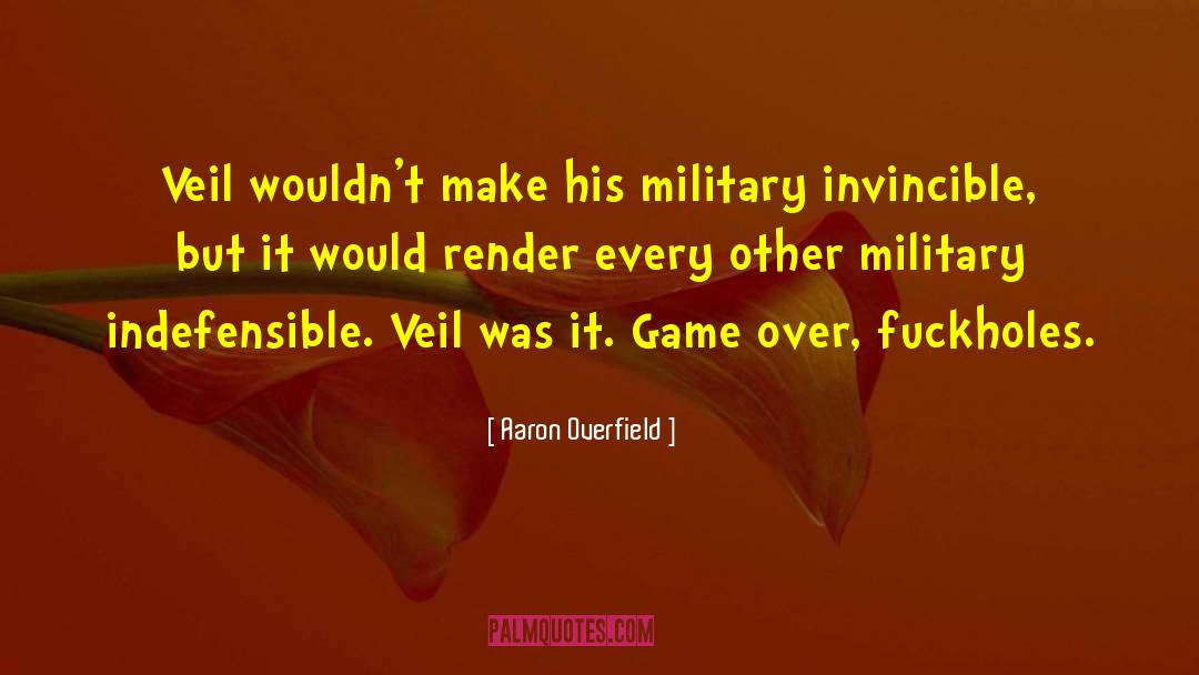 Military Science Fiction quotes by Aaron Overfield
