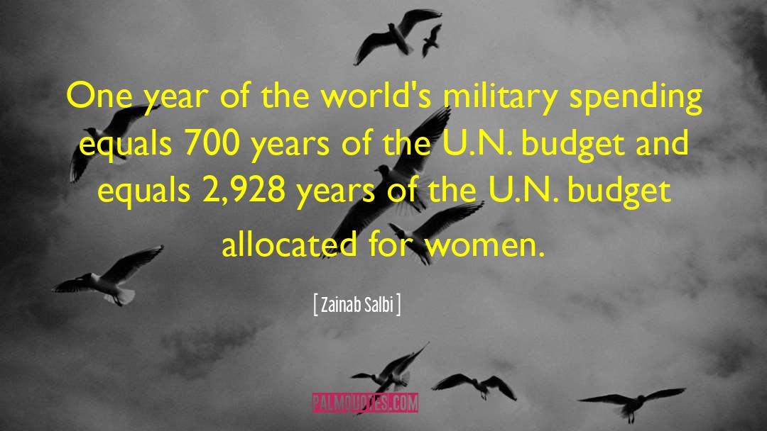 Military Spending quotes by Zainab Salbi